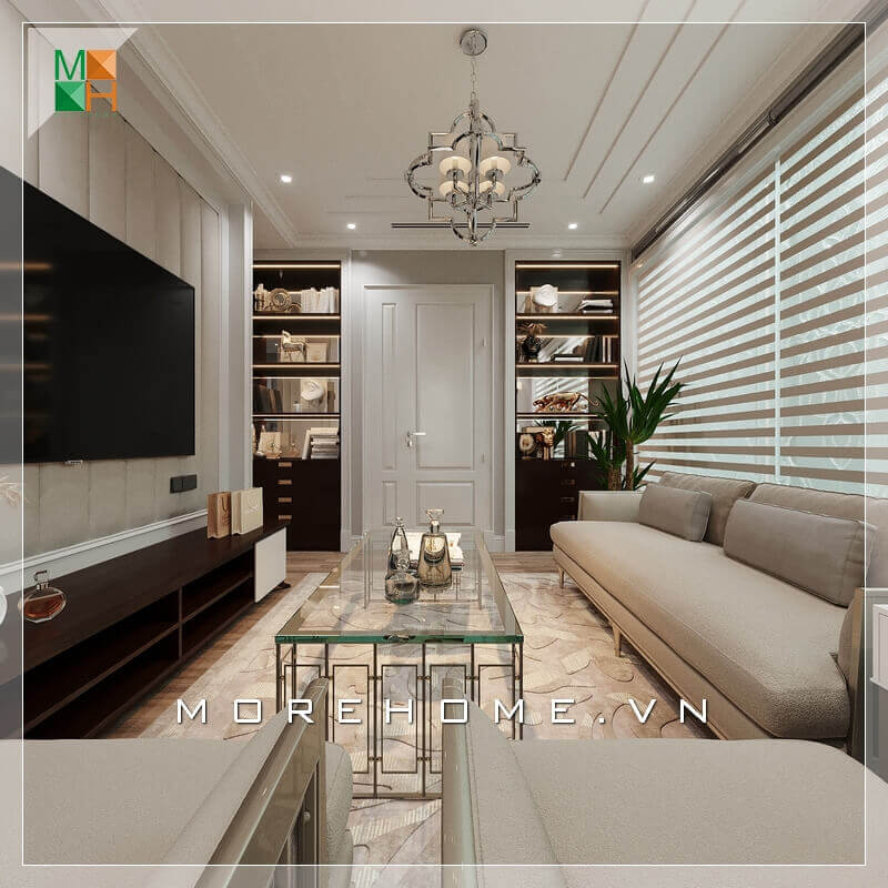 Một phòng khách tân cổ điển đẹp sẽ phải thể hiện được rõ nhất tính năng của nó bằng cách lựa chọn nội thất thông minh và lựa chọn màu sắc phù hợp nhất đối với thiết kế ngôi nhà. Thiết kế nội thất phòng khách biệt thự