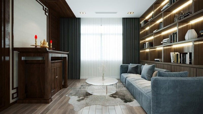 16 hình ảnh tủ thờ gỗ hiện đại đẹp cho Thiết kế nhà chung cư